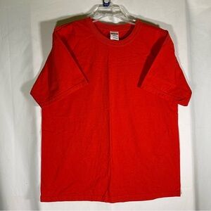 Gildan Large T-shirt Athletic Sporty Red